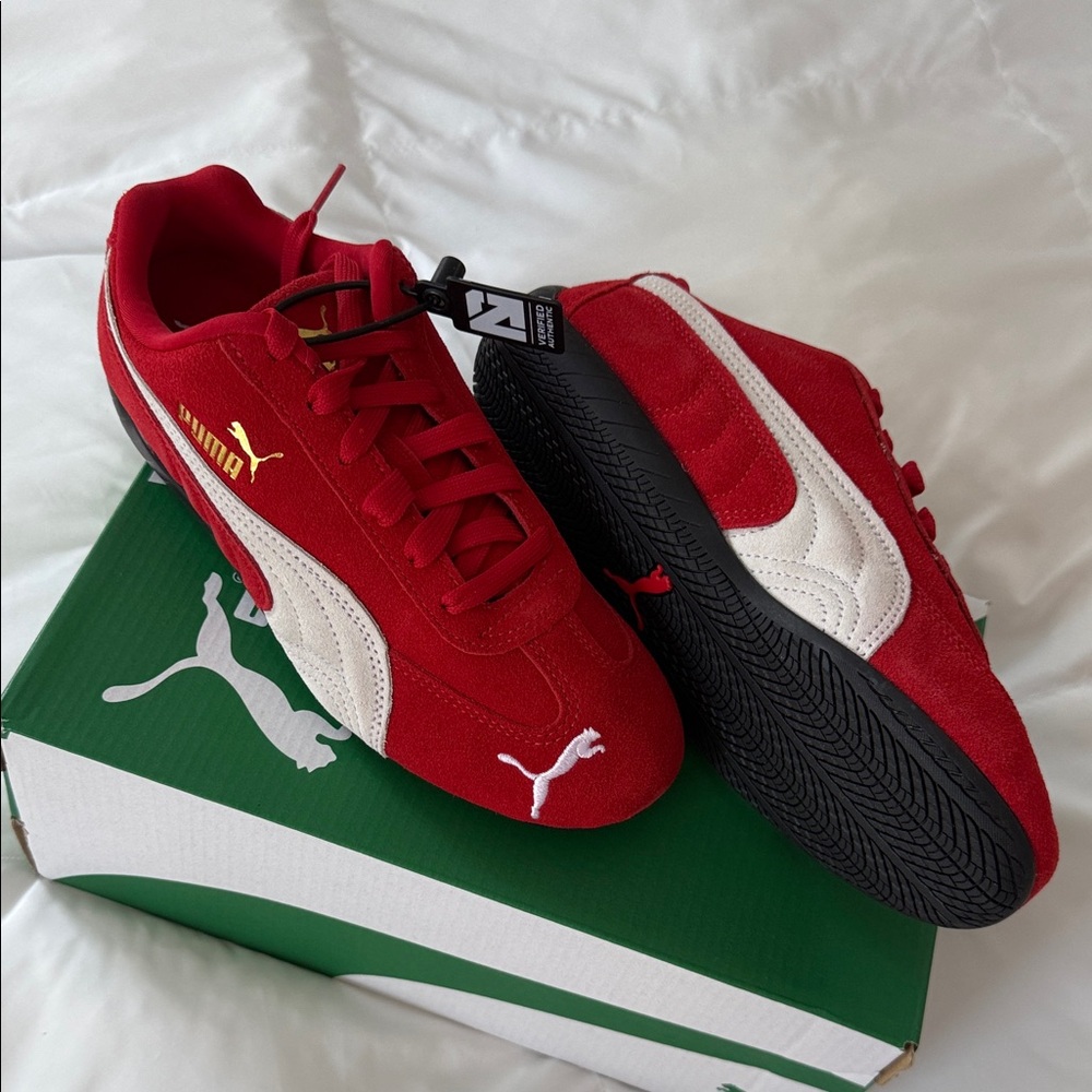 BRAND NEW Puma Speedcat OG Red White Youth / Women's sneaker